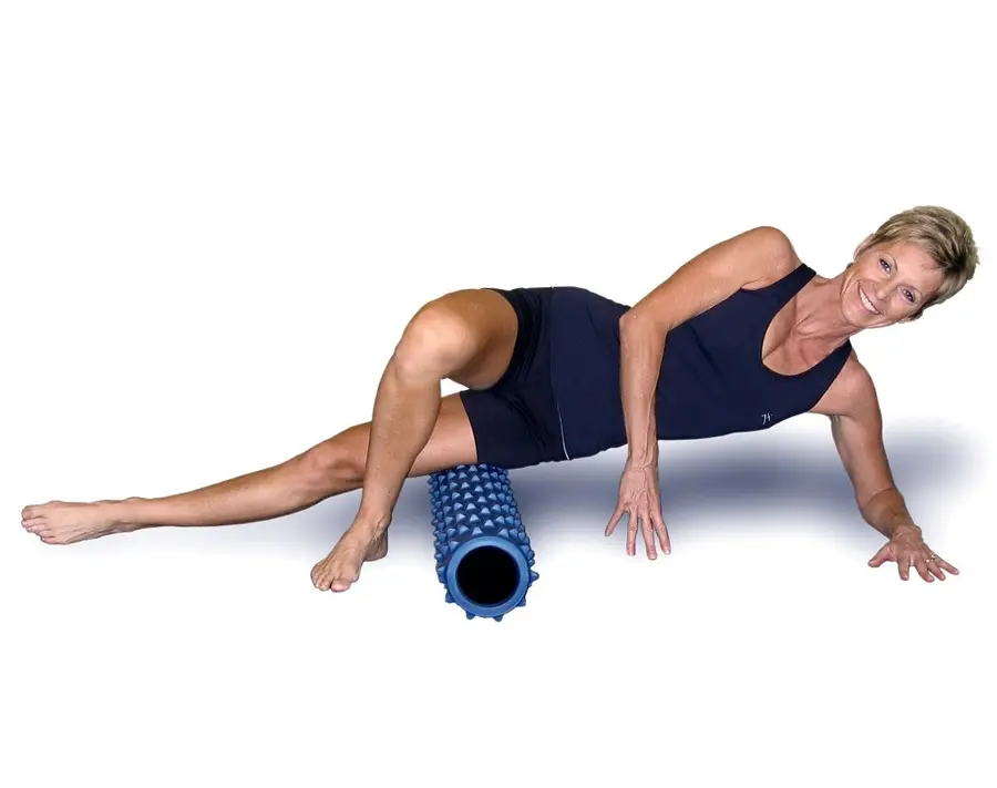 RumbleRoller Foam Roller Svart 12,5 x 56 cm | Ekstra fast 