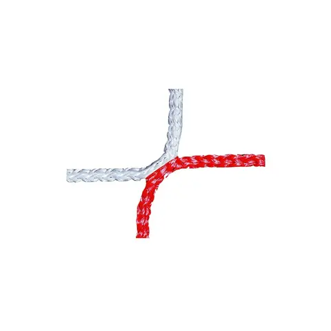 Knotless Net for Youth  Football Goals, Red/white