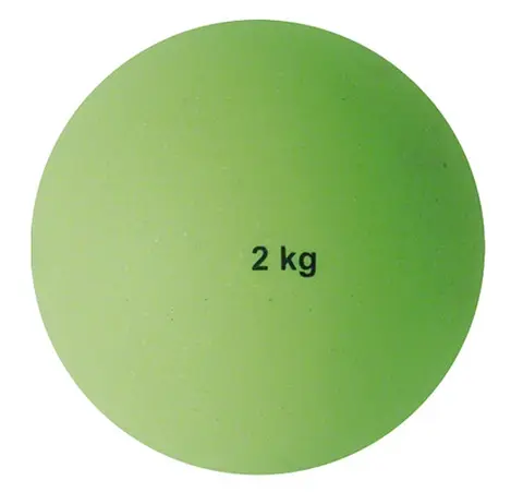 Plastic Shot Put 2 kg, green, &#248; 114 mm