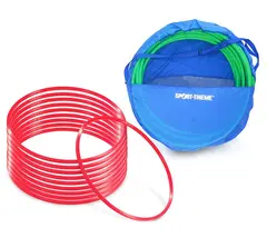 Set of &#248; 80 cm Gymnastic Hoops with Stor age Bag