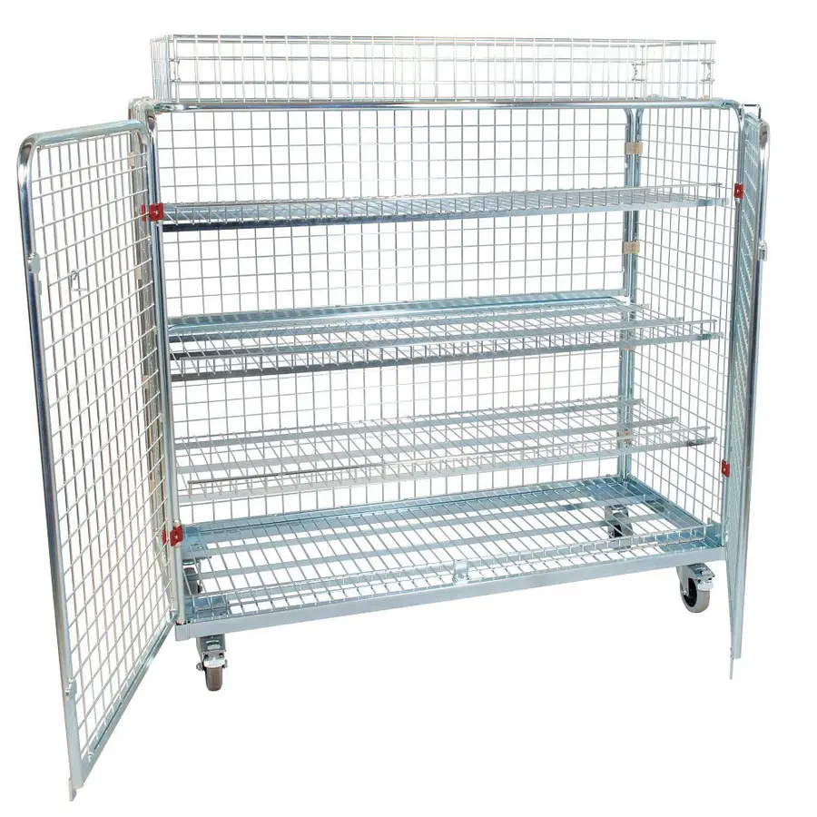 Shelved Trolley Standard Incl. additional railing 