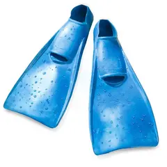 Rubber Swimming Fins 30–33, L: 34 cm, Bl au