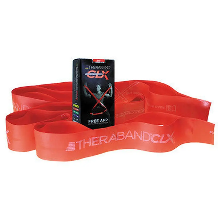 Thera-Band CLX 11 Loops treningsstrikk Medium |  Rød 