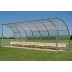 Sport-Thieme for 13 People  Dugout, Poly carbonate, BEnch