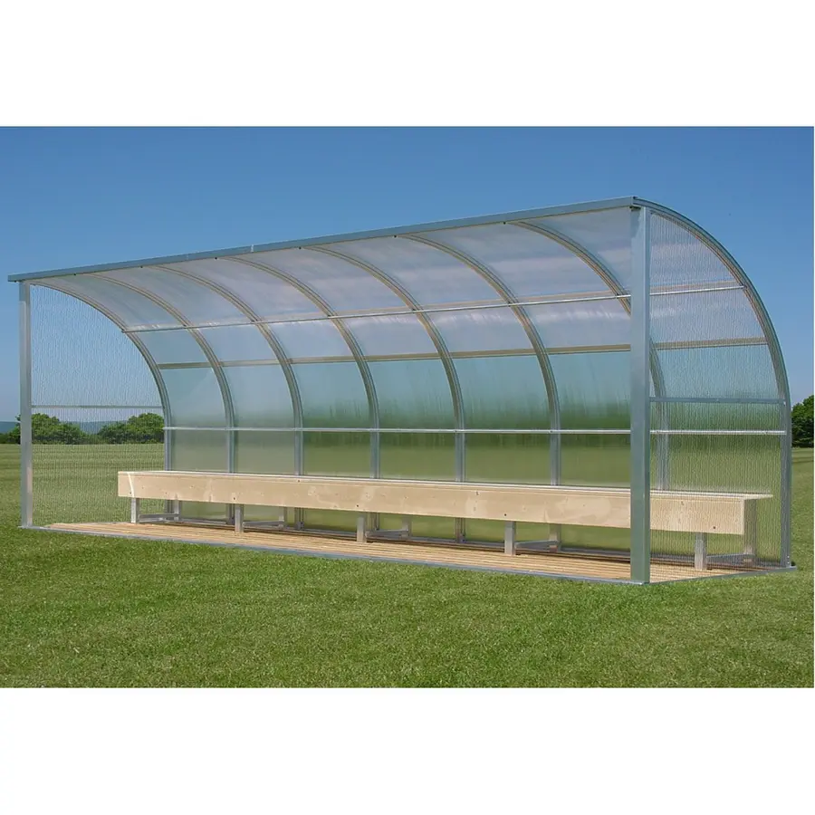 Sport-Thieme for 13 People  Dugout, Poly carbonate, BEnch 