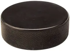 Ice hockey puck black