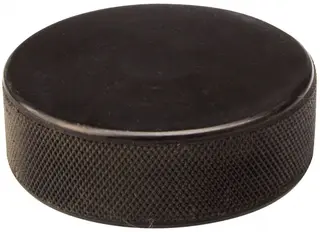 Ice hockey puck black