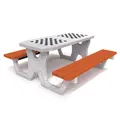 Concrete chess table double Betonowy st&#243;l do gry w szachy