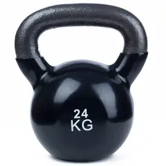 Kettlebell Vinyl 24 kg 1 stk | 24 kg | Svart