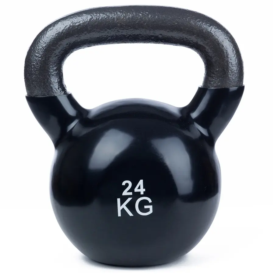 Kettlebell Vinyl 24 kg 1 stk | 24 kg | Svart 