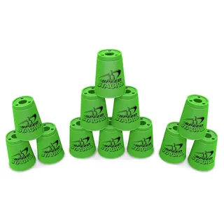 Speed Stacks Cups Neon Green Gr&#248;nne kopper - 12 stk