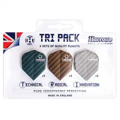 Harrows Dart Flights Carbon (9 stk)