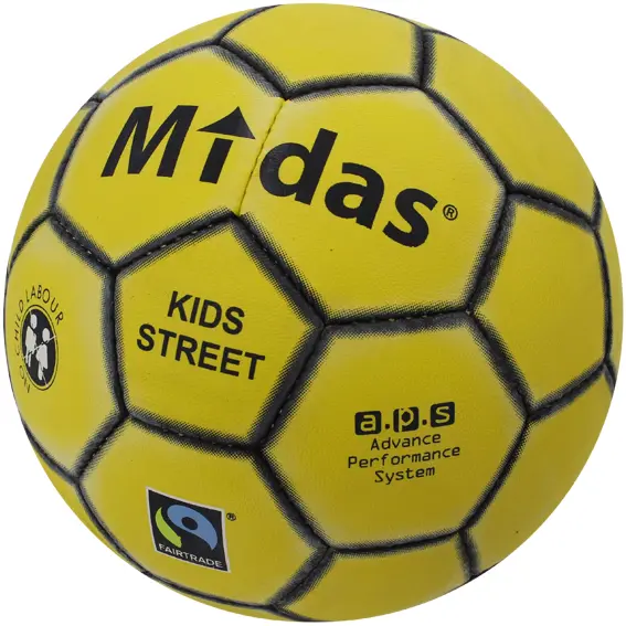 Midas | Kids Street Soccer Jalkapallo Koko: 4 | Keltainen/Musta 