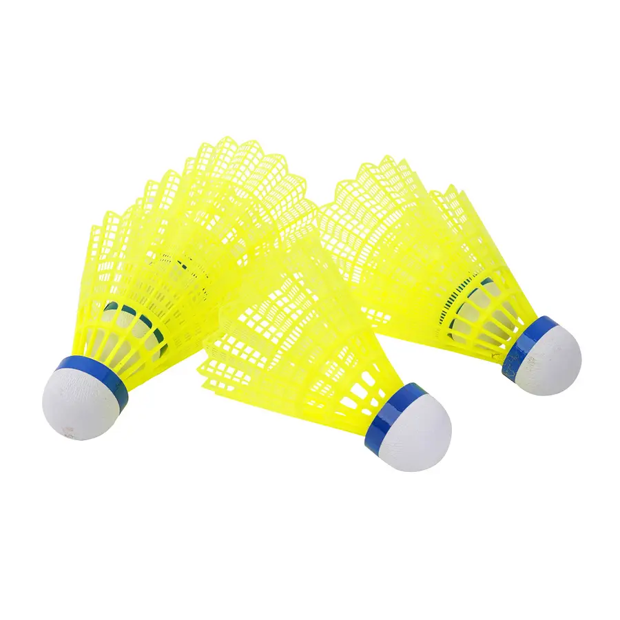 Sport-Thieme FlashOne Badminton Shuttles Blue, medium, neon yellow 