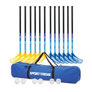 Innebandysett Speed Kids 80 cm 12 innebandyk&#248;ller | 6 baller | 1 bag