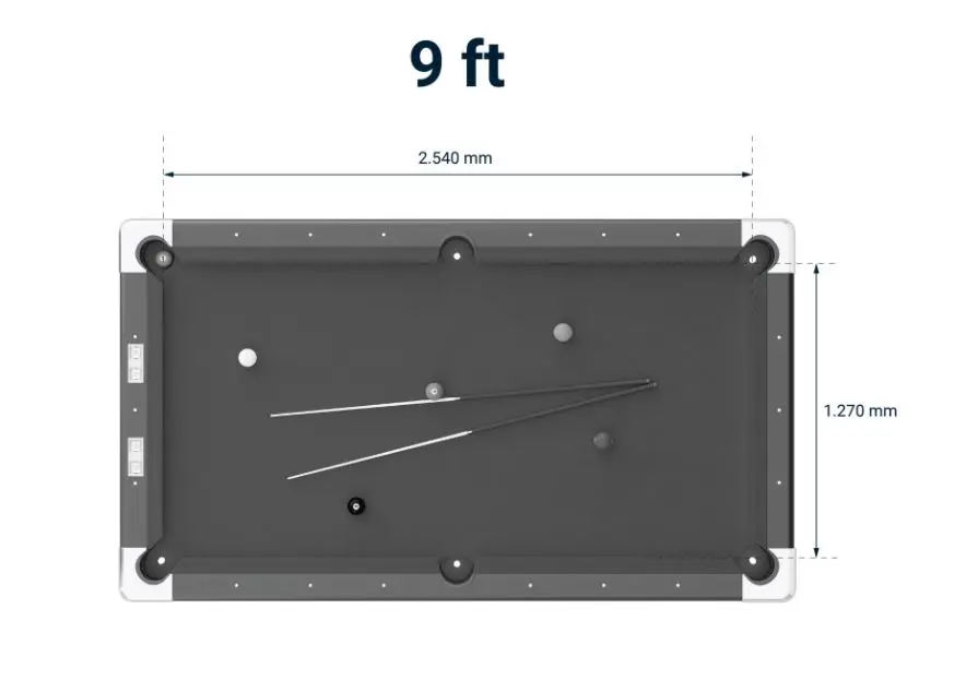 Biljardipöytä Club Pro | 8 jalkaa Sininen | Pelialue 224 x 112 cm 