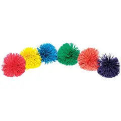 Sjongleringsballer Spordas PomPom 6 stk | 10 cm Koosh baller