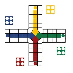 Asfaltmaling Ludo St&#248;rrelse 4 x 4 meter