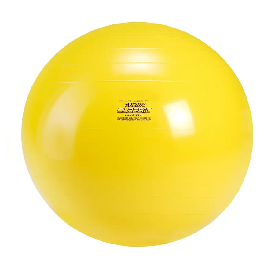 Gymnic Classic Gul 45 cm Treningsball i høy kvalitet 