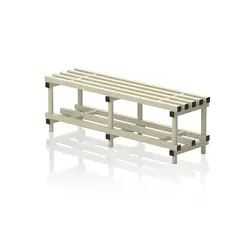 Single benches 150 cm Cream 45 cm