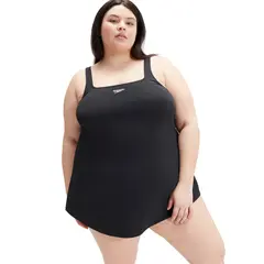 Swim Dress Plus Size Badedrakt 44 Speedo | Svart | ECO EnduraFlex