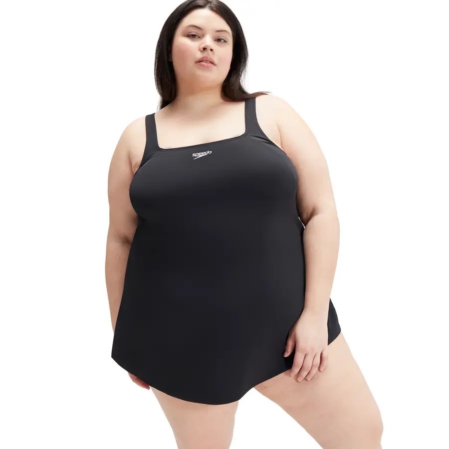 Swim Dress Plus Size Badedrakt 44 Speedo | Svart | ECO EnduraFlex 