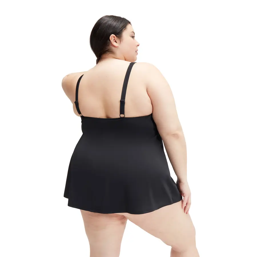 Swim Dress Plus Size Badedrakt 44 Speedo | Svart | ECO EnduraFlex 