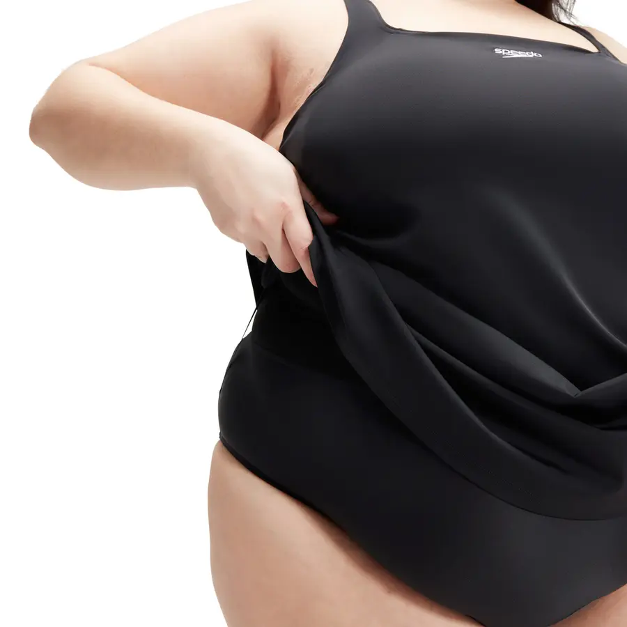 Swim Dress Plus Size Badedrakt 44 Speedo | Svart | ECO EnduraFlex 