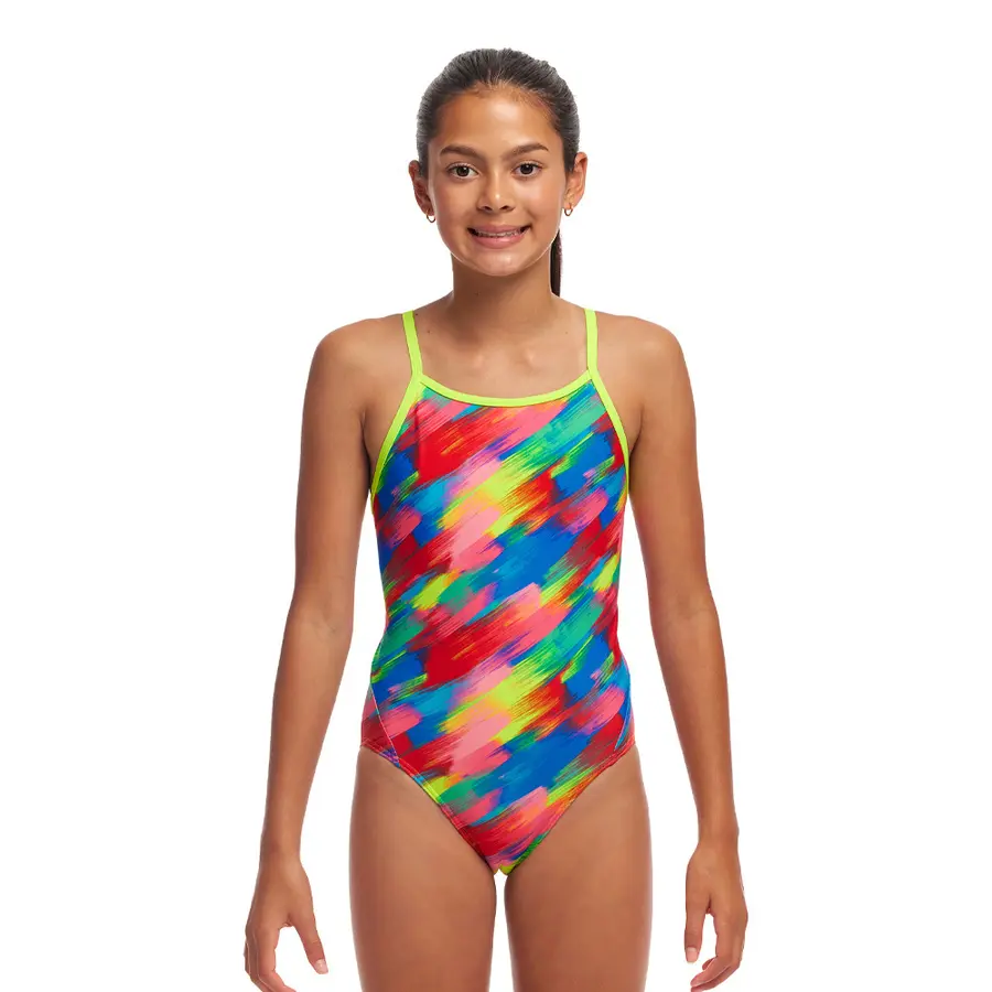 Stroked Badedrakt jr 140cm Funkita | Diamond Back One Piece 