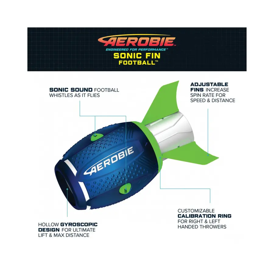 Aerobie Sonic Fin High Performance Football 