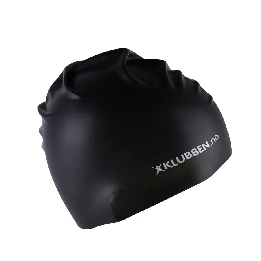 SILICONE STANDARD CAP ADULT Black KLUBBEN LOGO 