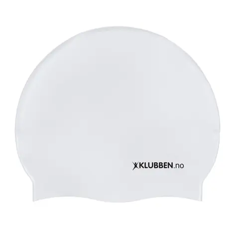 SILICONE STANDARD CAP ADULT WHITE KLUBBEN LOGO