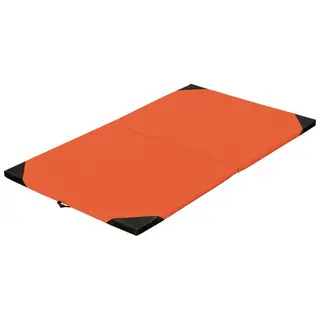 Foldable TUMBLING MAT 200 X 120 X 4 CM ORANGE