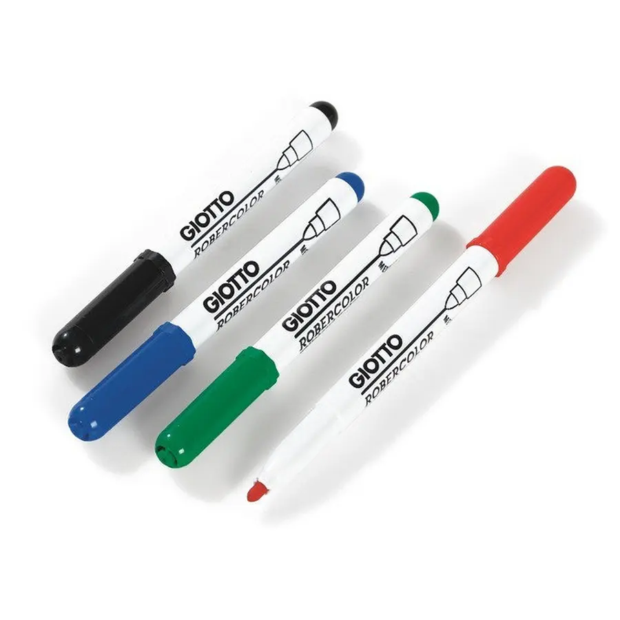 MARKERS WITH DRY WIPE INK Medium MULTICOLOURED | CHISEL TIP 