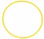 THERMO WELDED HULA HOOP Ø 65 cm YELLOW 